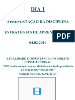 Dia 01 - Apresentação Da Disciplina 2020