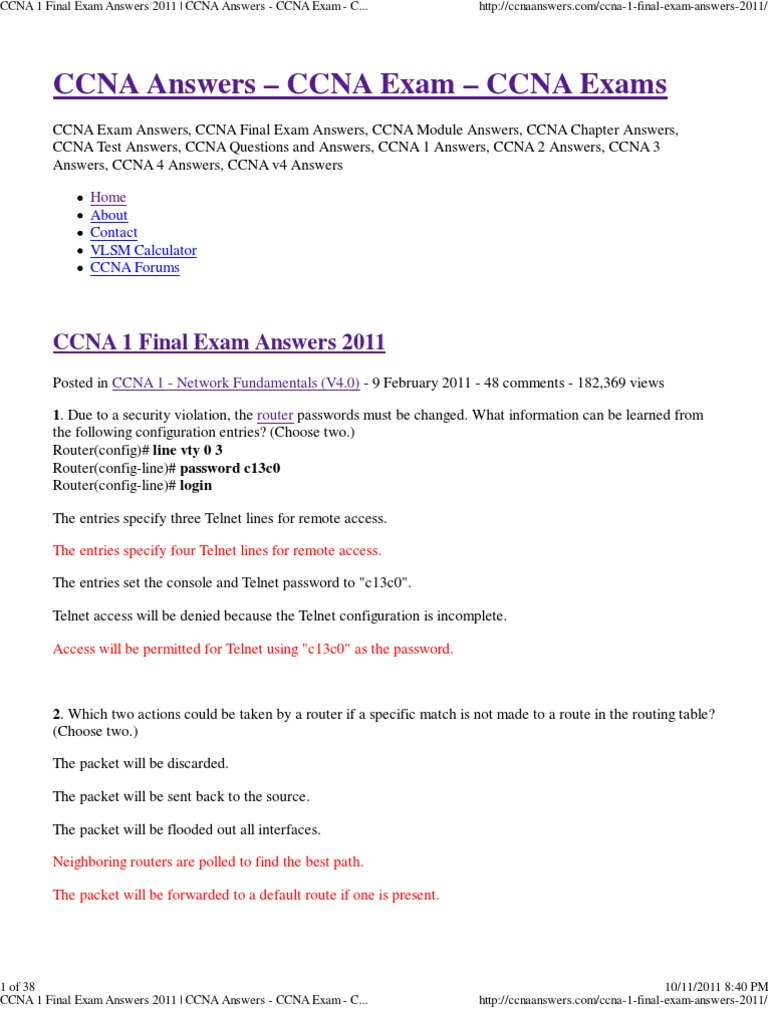 ccna 1 case study answers