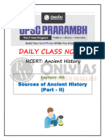 Ancient History 06 - Daily Class Notes - UPSC Prarambh 2026