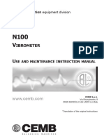 CEMB N100 Vibrometer Manual