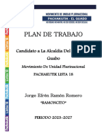 ALCALDES MUNICIPALES-MOVIMIENTO DE UNIDAD PLURINACIONAL PACHAKUTIK-Plan-Trabajo