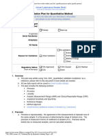 VAL 2006 Validation Plan For Quantitative Method