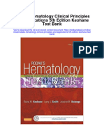 Rodaks Hematology Clinical Principles and Applications 5th Edition Keohane Test Bank