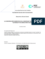 La Construcción Narrativa de La Identidad Travesti