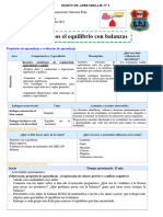 SESIÓN DE APRENDIZAJE N-5-MAT-Encontramos El Equilibrio Con Balanzas