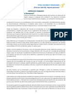 Tema Deberes y Derechos Humanos y Ciudadanos