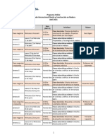 Programa Diplomado Internacional Diseño y Construcción en Madera - Abril 2021