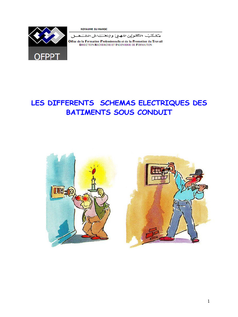 Schémas électriques des bâtiments | PDF | Interrupteur | Prise électrique