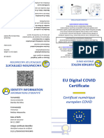 Certificat Numerique Europeen COVID Suite A Vaccination Pfizer BioNTech