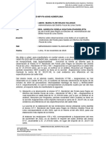 Informe Sobre Observaciones A Los Datos en El Cuadro de Rendiciones Del Fondo para Gastos en Efectivo Del Distrito Fiscal de Lima.