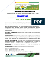 Convocatoria Nacional Abierto Camballito - Santa Cruz 2023-1