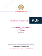 TN Board Samacheer Kalvi Class12 Business Mathematics and Statistics Vol 1 Book EM