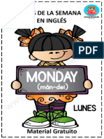 Fichas de Los Dias de La Semana en Ingles Gratis