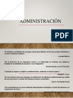 Concepto y Elementos de Administración