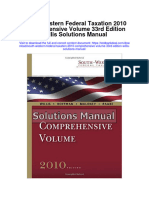 South Western Federal Taxation 2010 Comprehensive Volume 33rd Edition Willis Solutions Manual