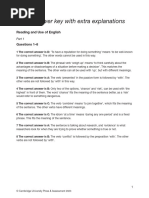 FCE Practice Tests Answer Key | PDF