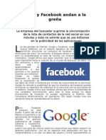 Google y Facebook andan a la greña