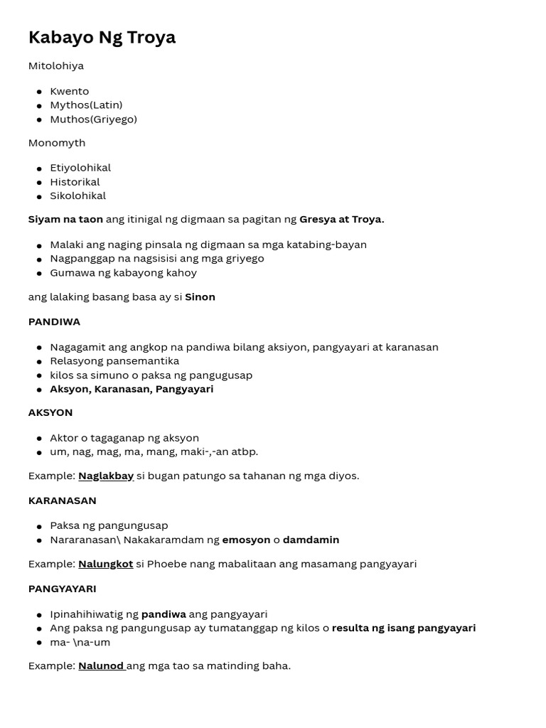 Filipino Reviewer | PDF