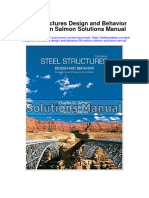 Steel Structures Design and Behavior 5th Edition Salmon Solutions Manual