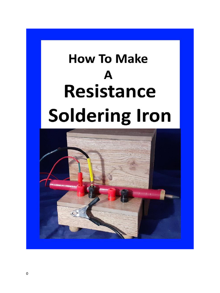 How To Build A Resistance Soldering Iron PDF Electrical Connector Soldering