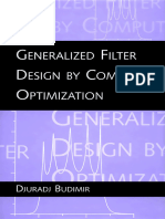 Generalized Filter Design by Computer Optimization-Artech House (1998)