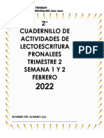 2° Cuadernillo Semana 1 y 2 Febrero 2022