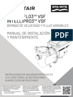 Manual de Instalación y Mantenimiento - 011076 Intelliflo3-Pro3