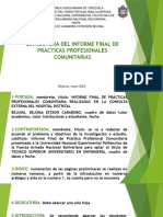 Nuevo Esquema Informe Final de Prácticas Profesionales Comunitarias Unefa
