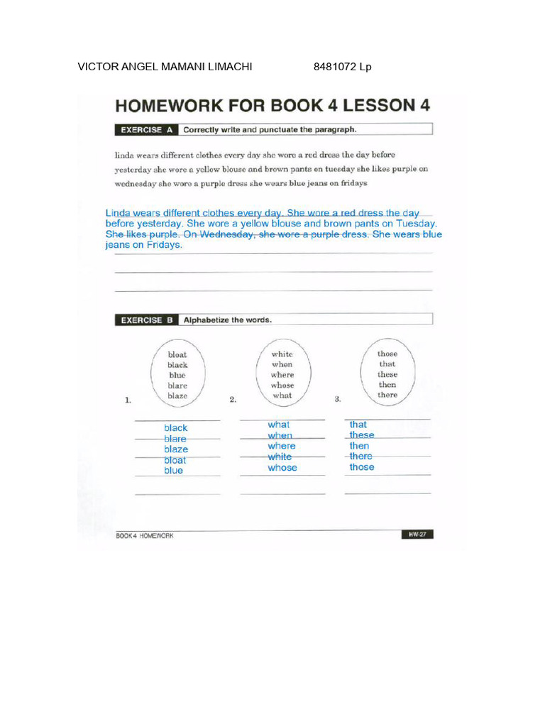 HomeWork 4 BOOK4 | PDF