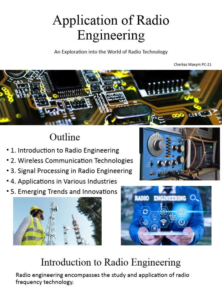 Application of Radio Engineering PDF