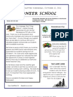 Pioneer School Newsletter Oct 12, 2011