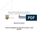 Manual de Usuario SIAU Online