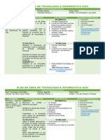 Plan de Area de Tecnologia e Informatica 2023