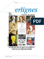 Interlignes No40 - Juin 2010 Le Francais Au Baccalaureat - Nouveaux Programmes