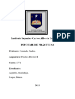 Informe de Practica Docente I - Inicial