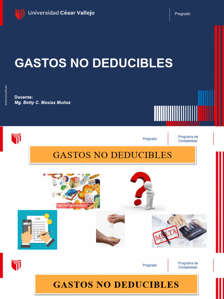 Gastos No Deducibles en Colombia | PDF | Contabilidad | Activo intangible