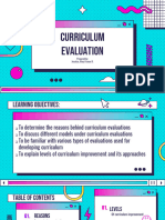 Curriculum Evaluation