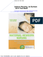 Maternal Newborn Nursing 2e Durham 2014 Test Bank