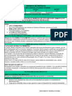 Formato Proyecto - Medio Ambiente y Desarrollo Sostenible