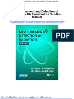 Measurement and Detection of Radiation 4th Tsoulfanidis Solution Manual