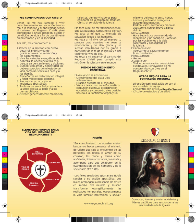 Compromisos con Cristo en Regnum Christi | PDF | eucaristía | Cristo ...