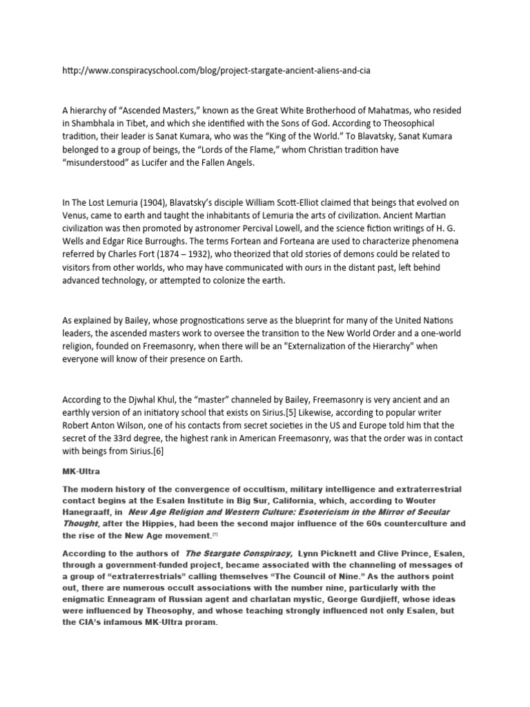 Stargate Project and Ancient Aliens | PDF | Zecharia Sitchin