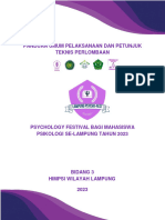 Panduan Umum Pelaksanaan Dan Petunjuk Teknis PsychoFest 2023