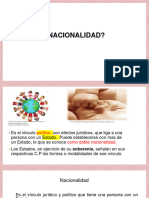 Nacionalidad Primera Parte