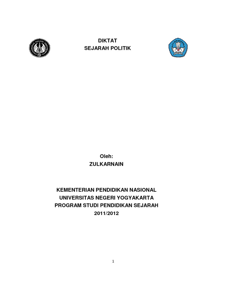 Diktat Sejarah Politik dan Kekuasaan | PDF