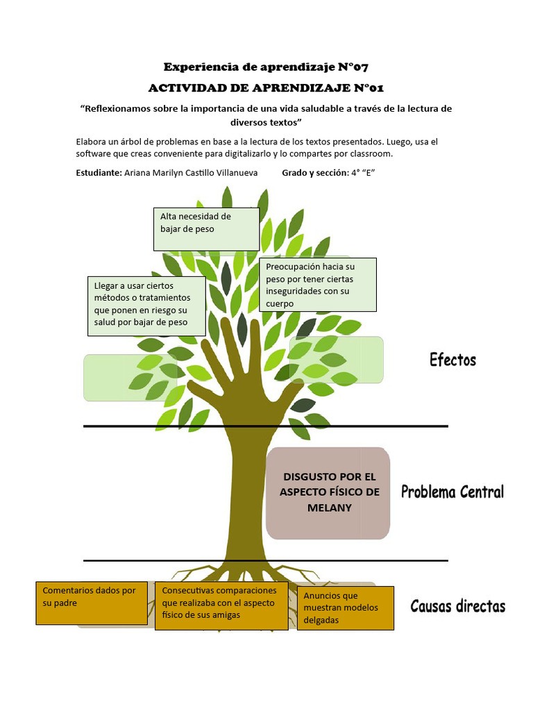 Exp 7 - Ada 1 Elaboracion de Arboles de Problemas | PDF | Obesidad ...