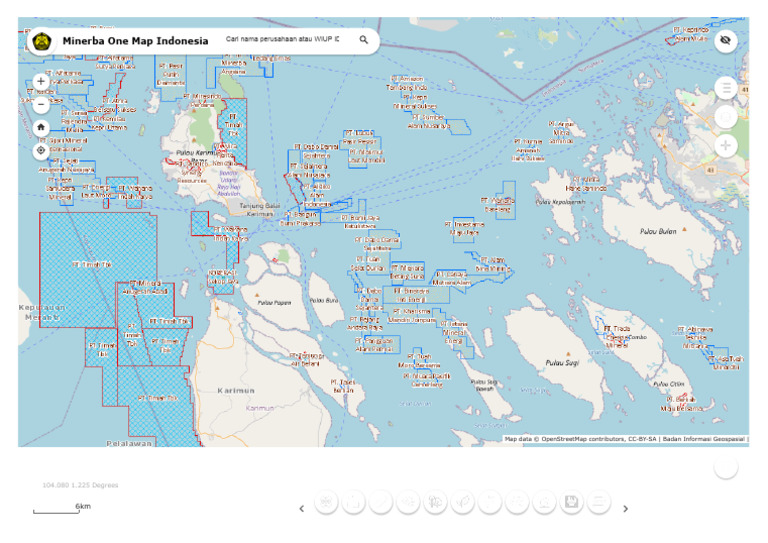Peta Rupat Minerba One Map Indonesia | PDF