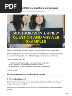 Printable Interview Questions and Answers