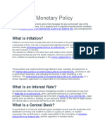 Lesson 1: Monetary Policy: What Is Inflation?