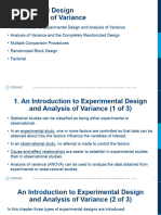 Experimental Designs and ANOVA